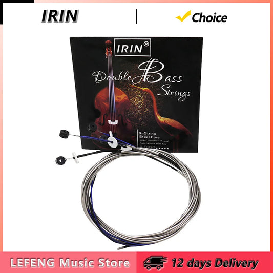 IRIN BD100 Double Bass Strings Big Bass Strings Steel Wire Core Silver-plated Alloy Wound Stringed Instrument Parts Accessories