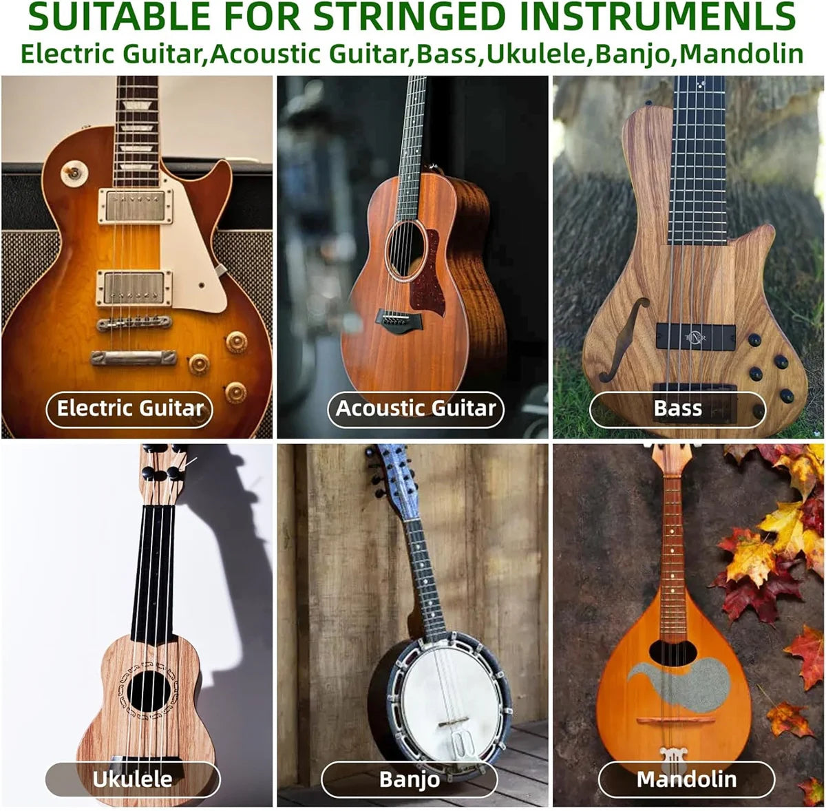 Miwayer Guitar Capo - Universal Transposition Clip for 6/12-String Acoustic/Electric/Classical Guitars & Ukulele