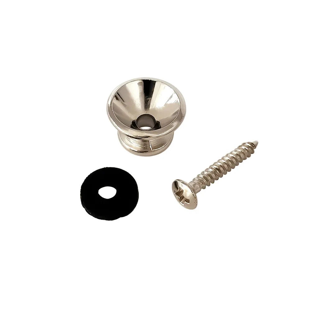 2pcs/lot Metal Guitar Button Electric Bass Strap Locking Pegs Metal End Ukulele Buckle Lock Pins Guitar Accessories Multi Color