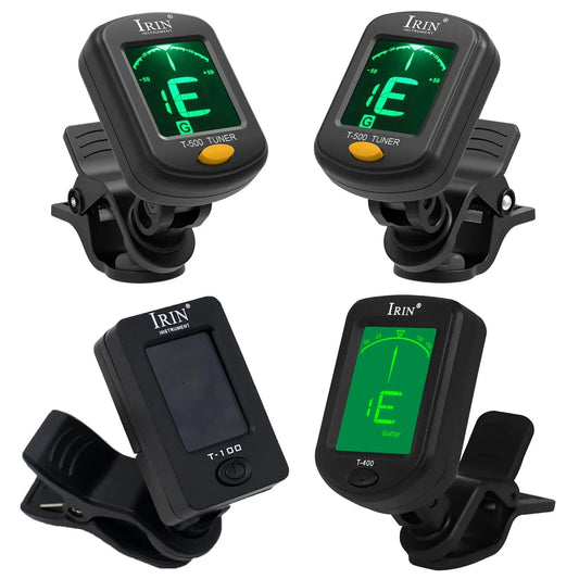 IRIN Guitar Tuner T-100/T-400/T-500 Digital Clip-On Tone Tuner for Bass Violin Guitar Electric Ukulele Universal 360° Rotatable