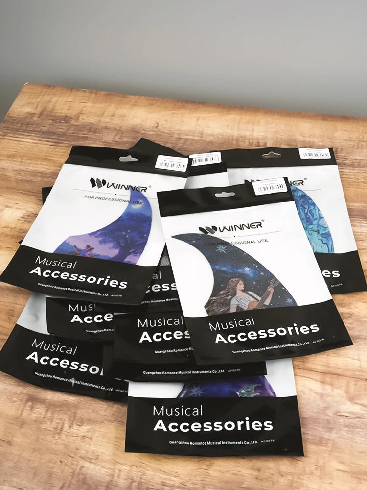 1 Piece Professional Folk Acoustic Guitar Pickguard Thicknesses 0.5 mm Self-adhesive Pick Guard Sticker, Guitar Accessories