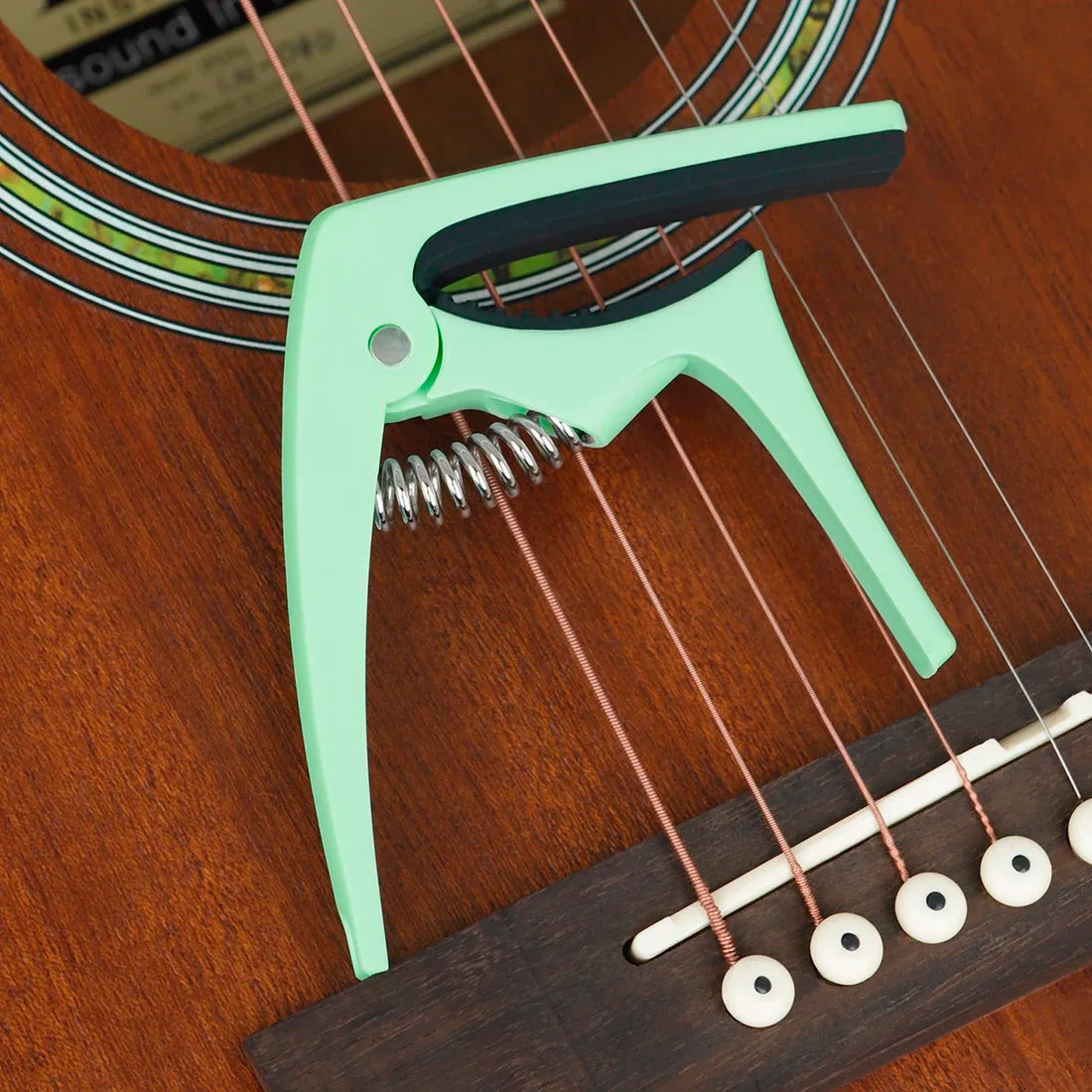 M MBAT Universal Guitar Capo Guitar Capo for Acoustic Electric Guitars Ukulele Mandolin Banjo Guitar Parts Accessories Cyan Pink