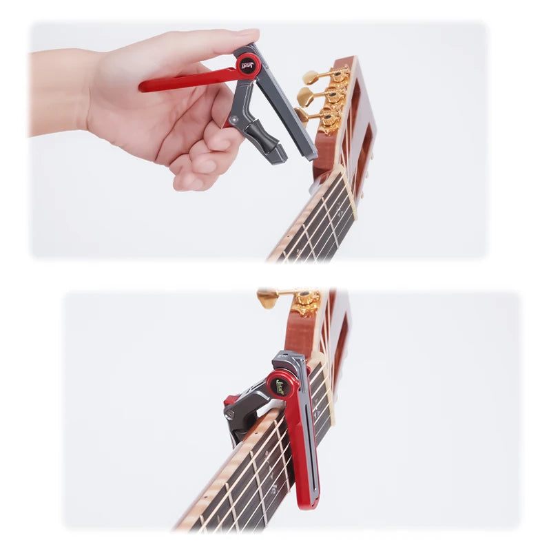 Metal Guitar Capo Sliding Operation Pressure Adjustable Fits Acoustic Guitars, Electric Guitars, Bass, etc. Guitar Accessories