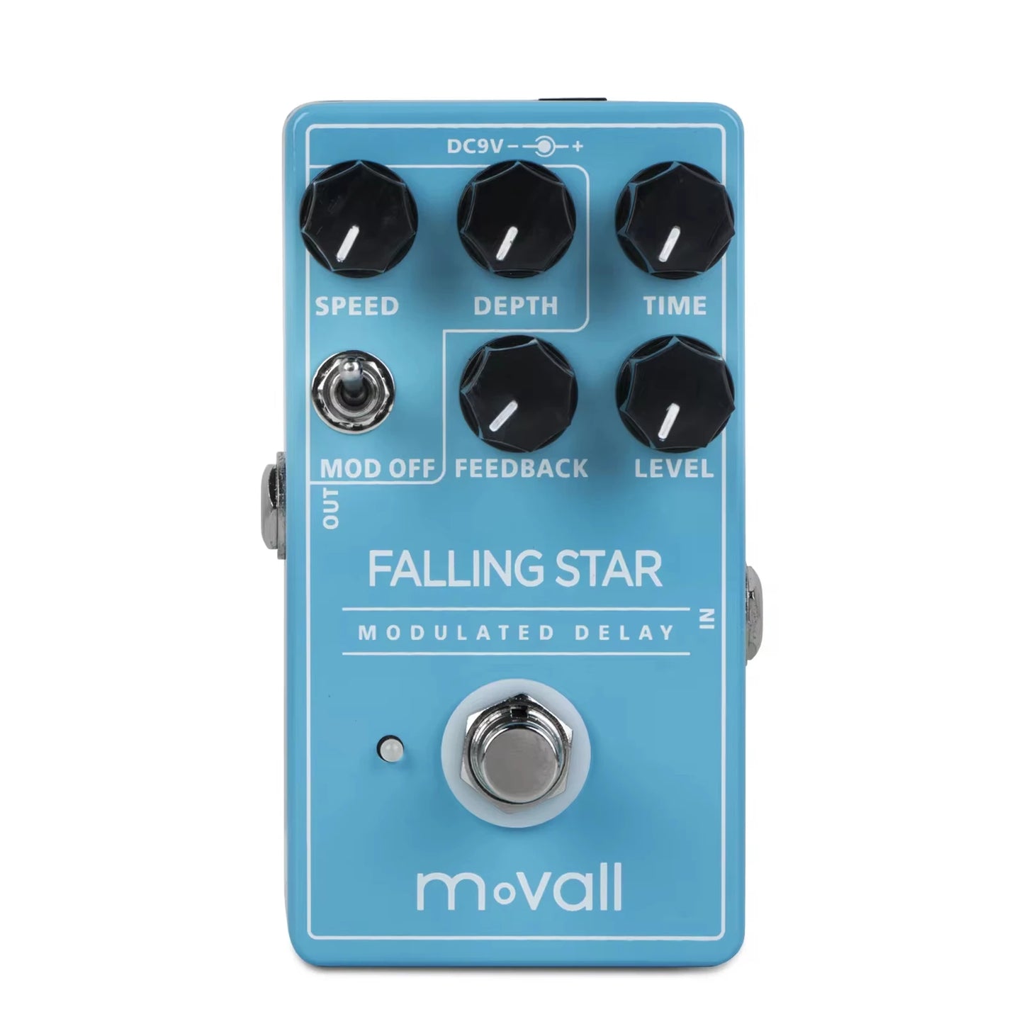 Movall Falling Star Modulated Delay Overdrive Distortion Fuzz Chorus Booster Flange Phaser Compressor Guitar Effect Pedal