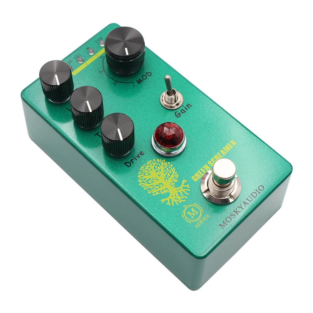 Guitar Effect Pedal GREEN SCREAMER Booster/overdrive booster/overdrive 4 Mode Switch & Level/Tone/Drive Controls Compact