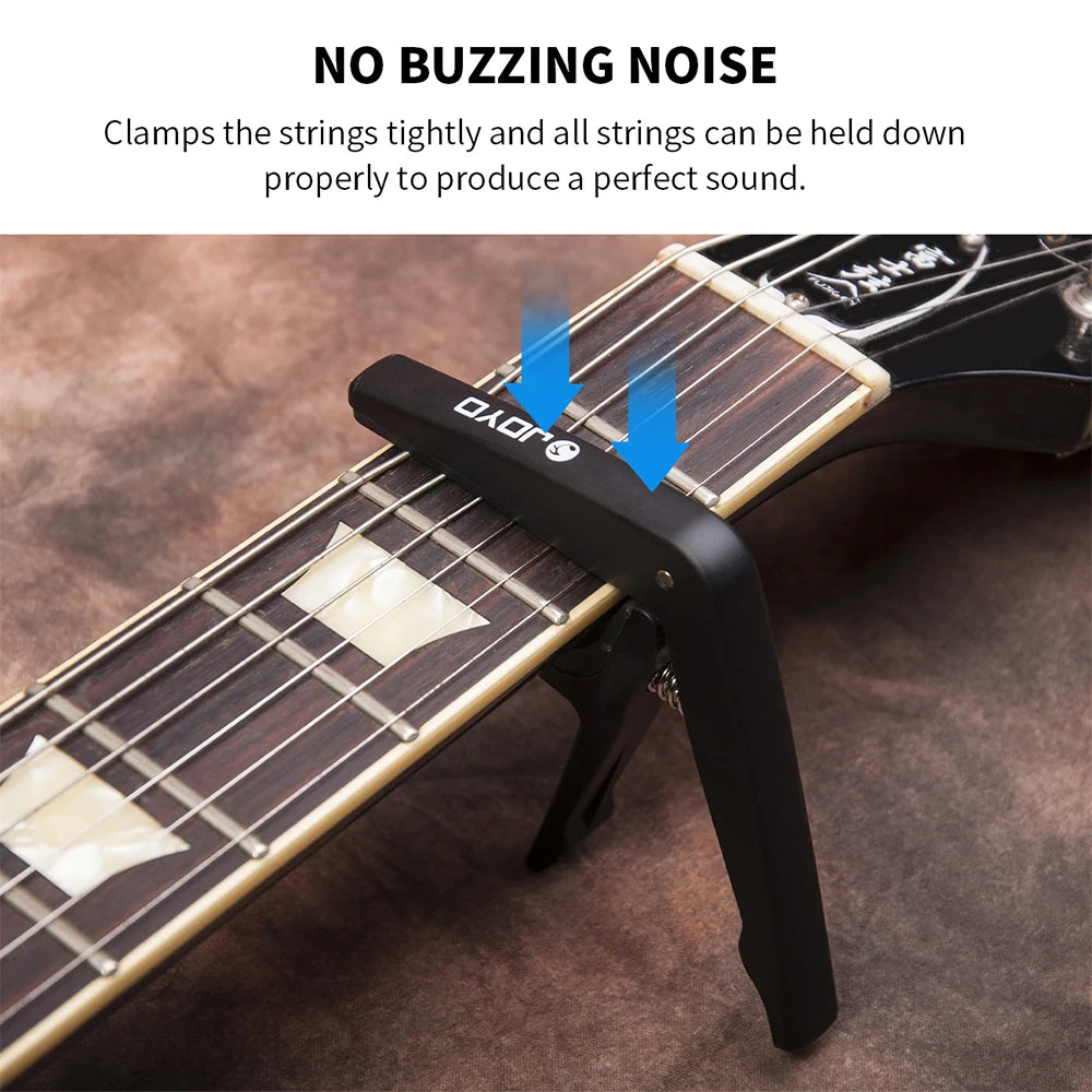 JOYO JCP-01 Guitar Capo High-grade Lightweight 6-String Clamp Metal Capo with Steel Spring for Acoustic Electric Guitar Ukulele