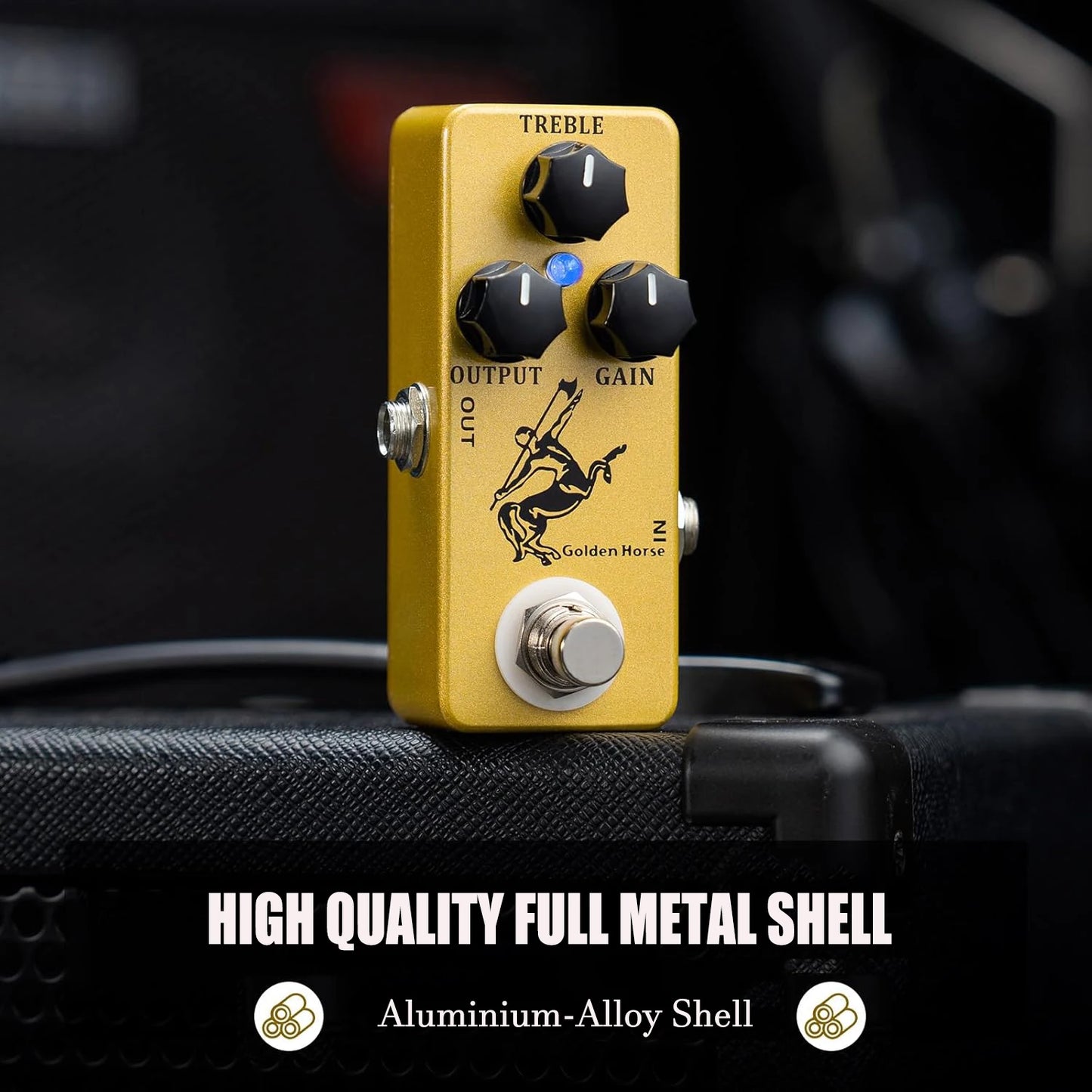 MOSKY Golden Horse/Silver Horse Mini Overdrive Guitar Effect Pedal | True Bypass | Dual Voice Modes | Analog Circuit