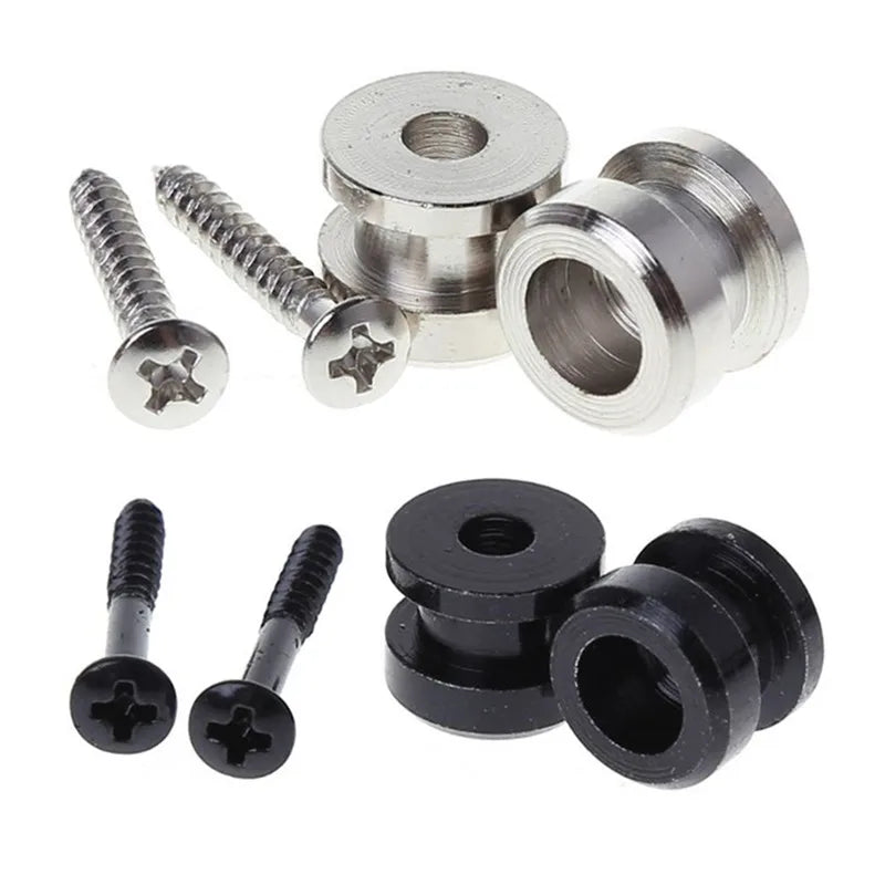 1 Pair Guitar Non-Slip Strap Lock Button Buckle Base Guitar Non-Slip Strap Buckle Base