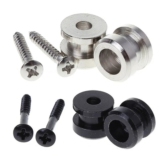 1 Pair Guitar Non-Slip Strap Lock Button Buckle Base Guitar Non-Slip Strap Buckle Base