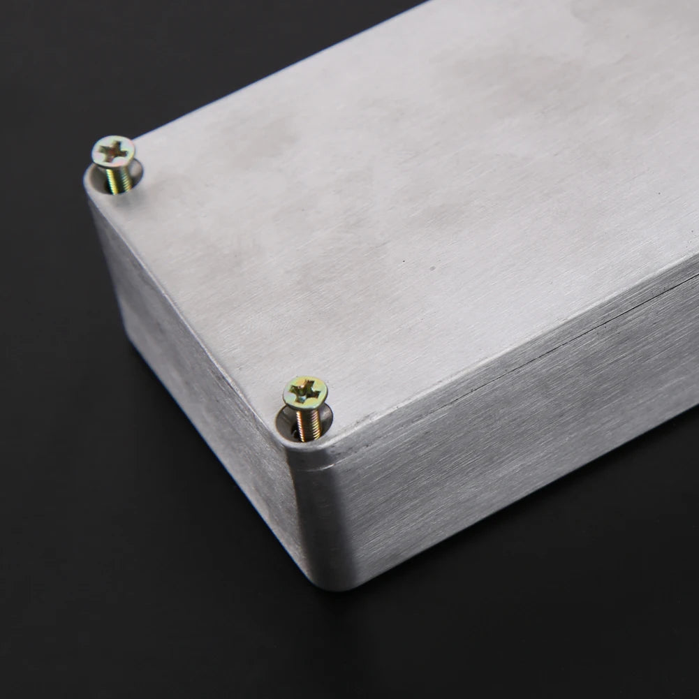 1590B Guitar Effects Enclosure with Screws Aluminum Effects Pedal Enclosure Replacement Durable Musical Instrument Kit