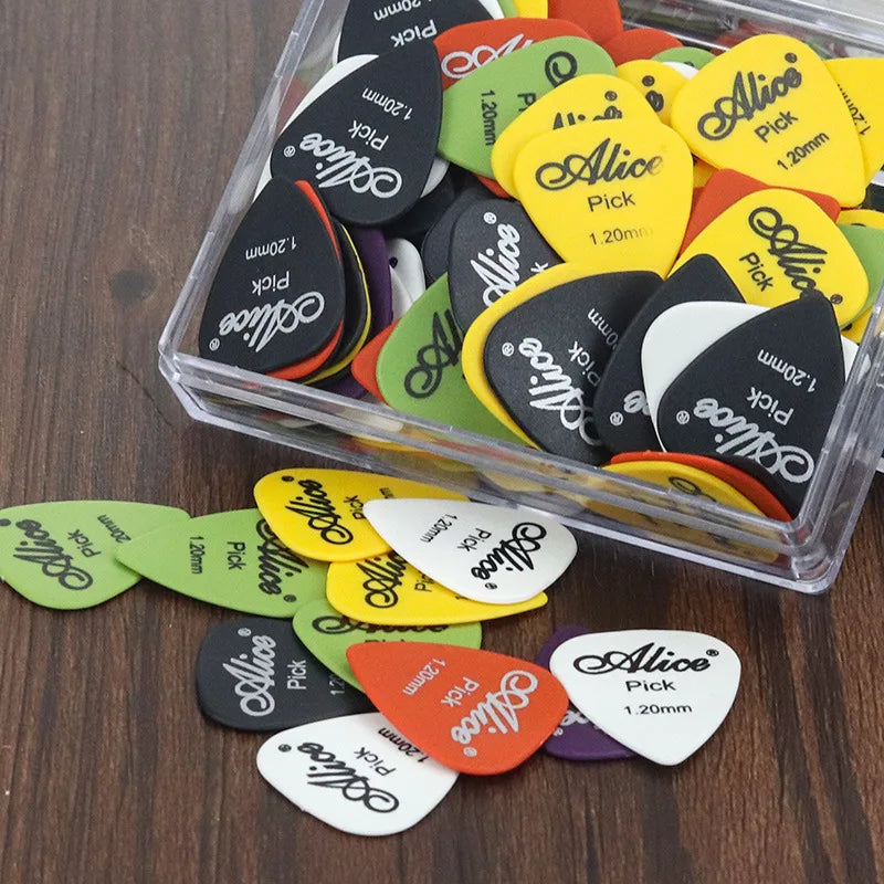 5-50Pcs Guitar Picks Guitar Accessories 0.58/0.71/0.81/0.96/1.2/1.5mm Acoustic Electric Bass Plectrum Mediator Guitar Picks TMZ
