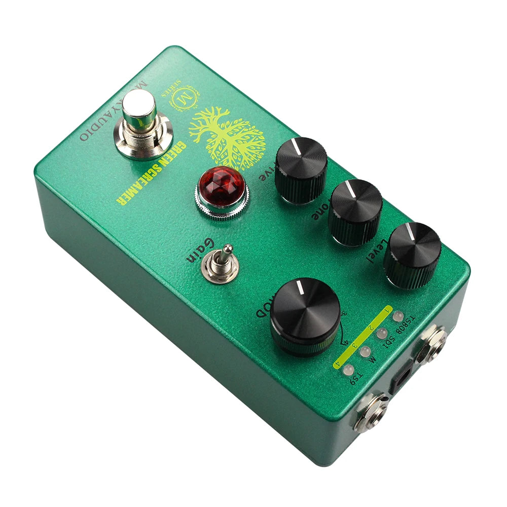 Guitar Effect Pedal GREEN SCREAMER Booster/overdrive booster/overdrive 4 Mode Switch & Level/Tone/Drive Controls Compact