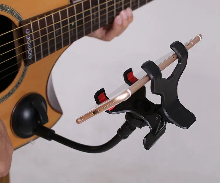 Guitar Capo Guitar Phone Holder Stand Adjustable Capo For Guitar Accessories Musical Instruments