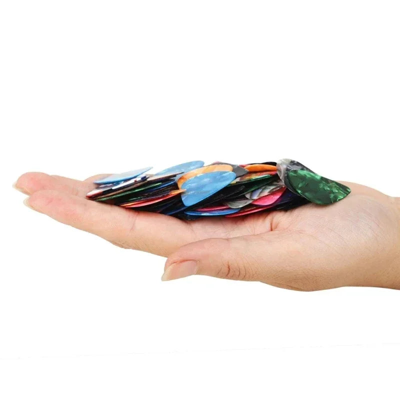 1pc/10pcs Guitar Picks Plectrum Mediator Celluloid Electric Smooth Guitar Picks Bass Acoustic Electric Guitar Accessories