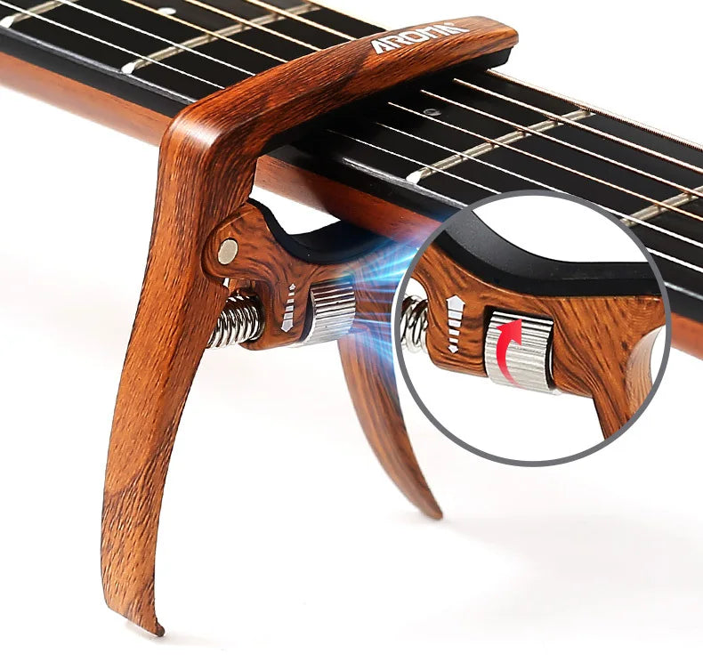 AROMA AC-30 Guitar Capo for Acoustic Guitar and Electric Guitar Pressure Tension Adjustable Guitar Accessories