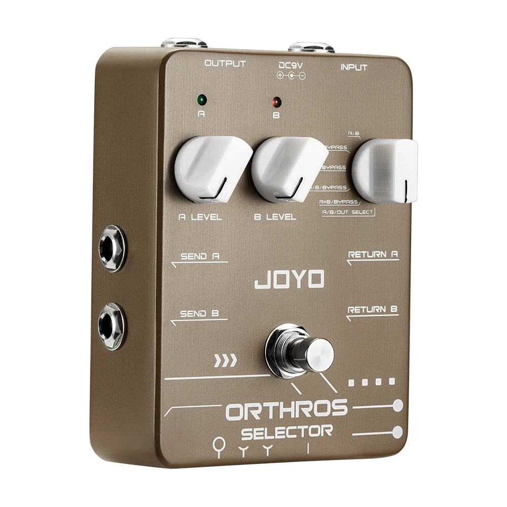 JOYO JF-24 Orthros Selector Guitar Effects Pedal 6 Looping Modes Independent Control Channel with A/B 2 Line Loops