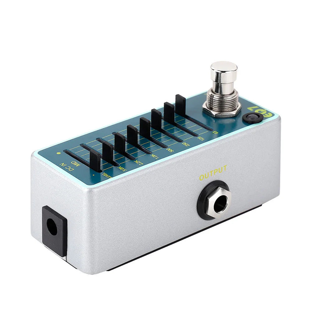 ENO EX EQ7 Guitar Equalizer Effect Pedal 7-Band EQ Full Metal Shell True Bypass Mini Effect Pedal Guitar Equalizer Pedal Pedal