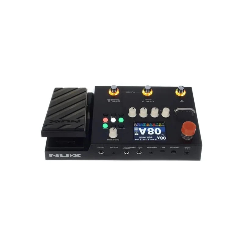 NUX MG-400 Professional Guitar Multi Effects Pedal Amp Modeling 512 samples IR 10 Independent Moveable Signal Blocks