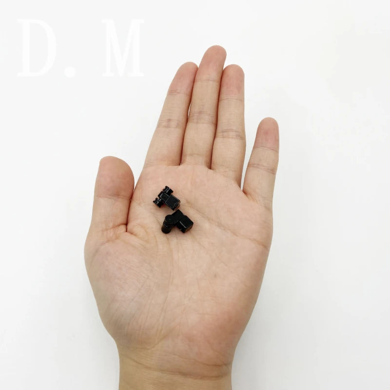 2PCS Electric Guitar Headstock String Lock Pegs – Acoustic Guitar Accessories, Silver and Black Locks, Pulley String Guide