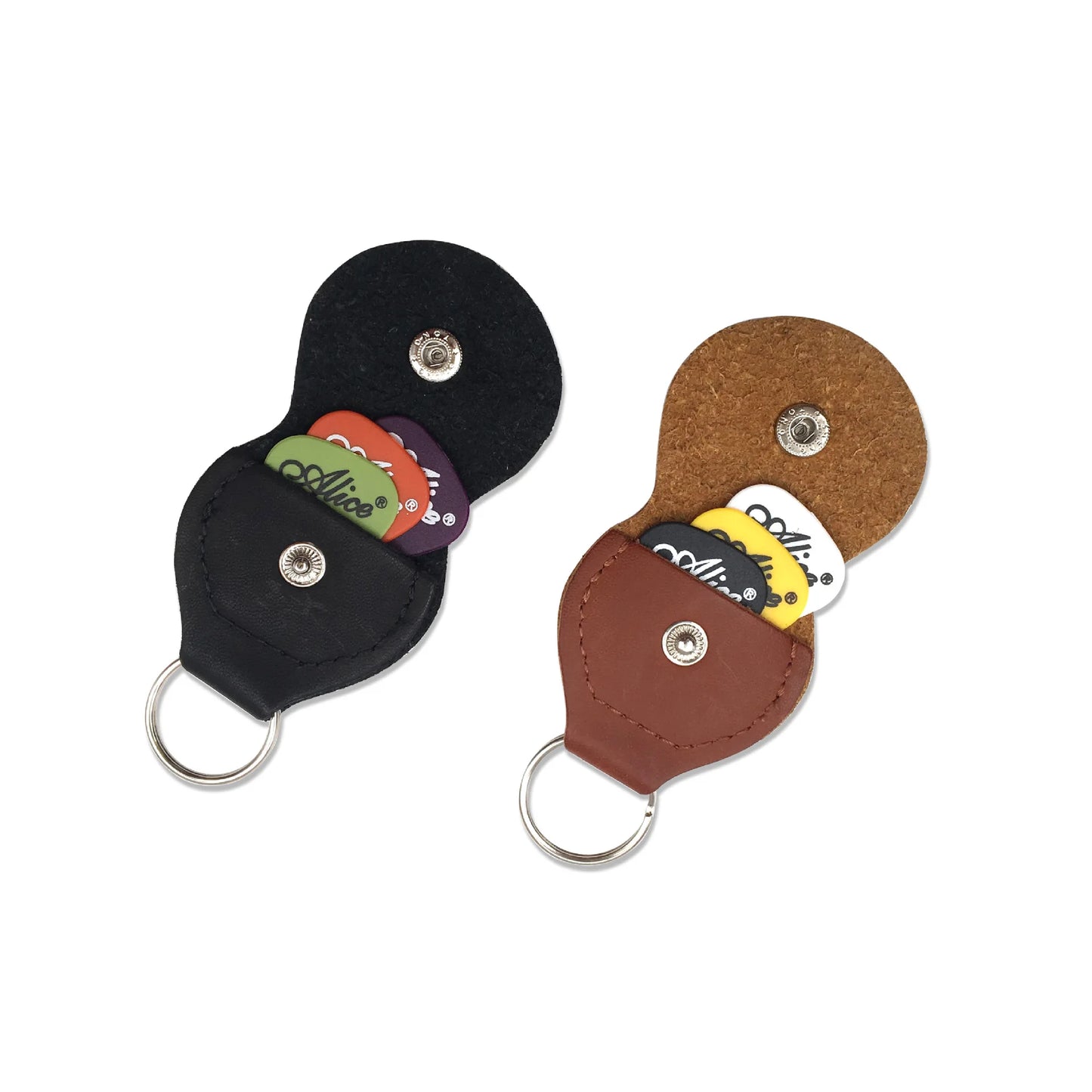 Guitar Accessories PU Material Guitar Pick Bag Alloy Capo Metal Tuning Clip Random Pick Folk Guitar Stringed Instrument TMZ