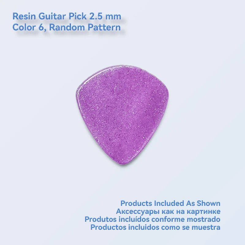 1pc/3pcs Guitar Pick 2.0/2.5 mm Resin Guitar Picks Multiple Colors Marble Pattern, Guitar Accessories