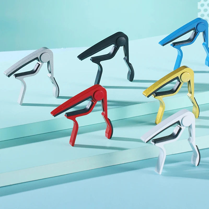 1PC Guitar Capo Aluminum Metal Guitar Clamp Capo Clamp Universal for String Instrument Multifunction Capo Guitar Accessories TMZ