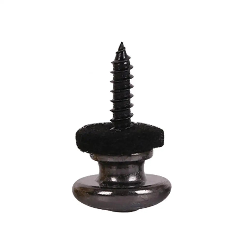 Guitar Bass Strap Lock Metal Anti-slip Buckle Locking Button Pegs Pin Non Slip Mushrooms Heads Belt Buckle Buttons for Ukulele