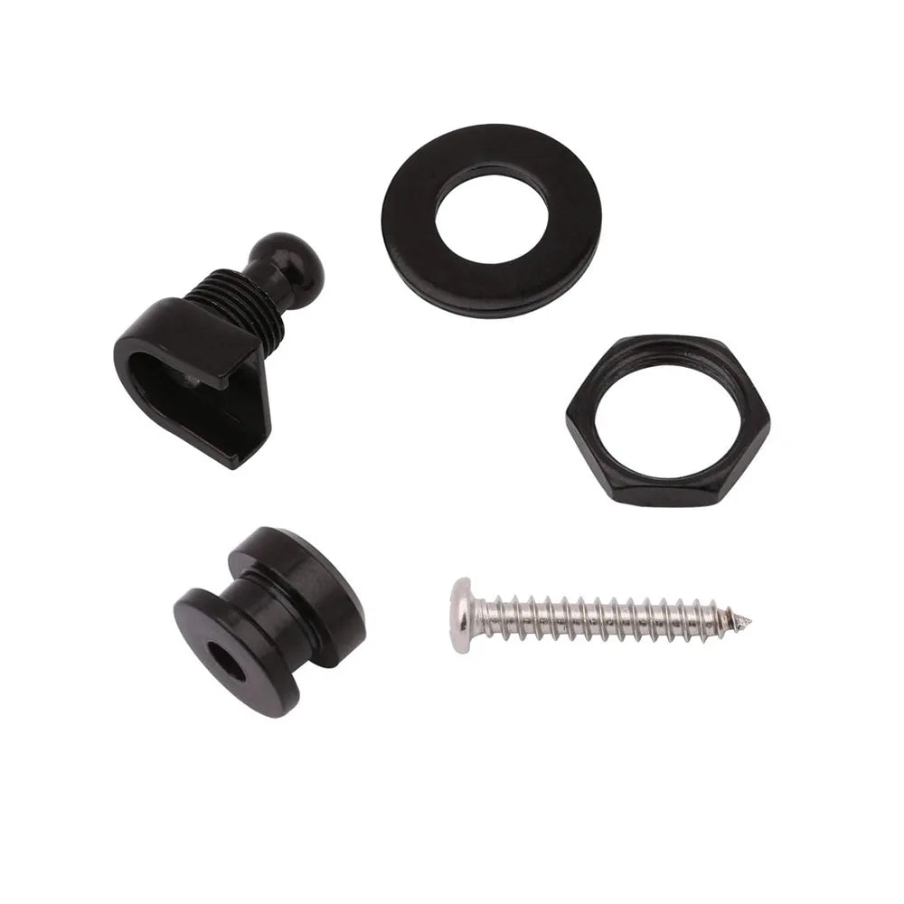 Guitar Bass Strap Lock Skidproof Metal StrapLock Locking Pegs Pins Guitar Strap Buttons End Guitarra Accessories XYLJ02