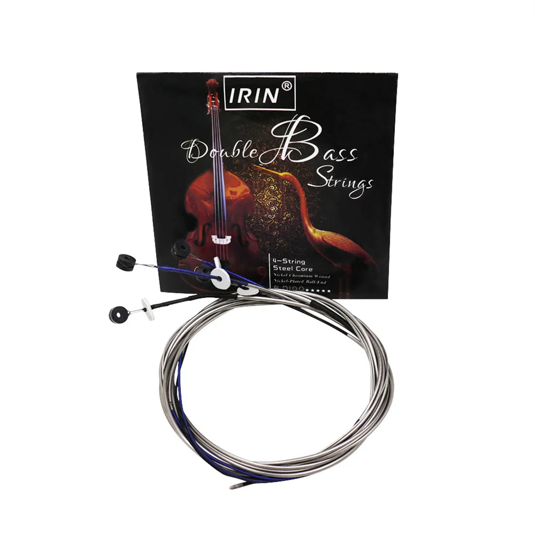 IRIN BD100 Double Bass Strings Big Bass Strings Steel Wire Core Silver-plated Alloy Wound Stringed Instrument Parts Accessories