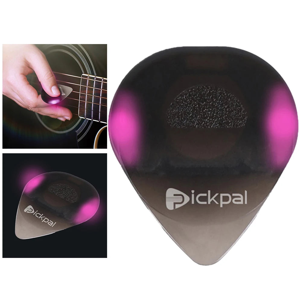 LED Glowing Guitar Pick Replacement Touch Luminous Electric Guitar Ukulele Bass Plectrum Stringed Instruments Parts