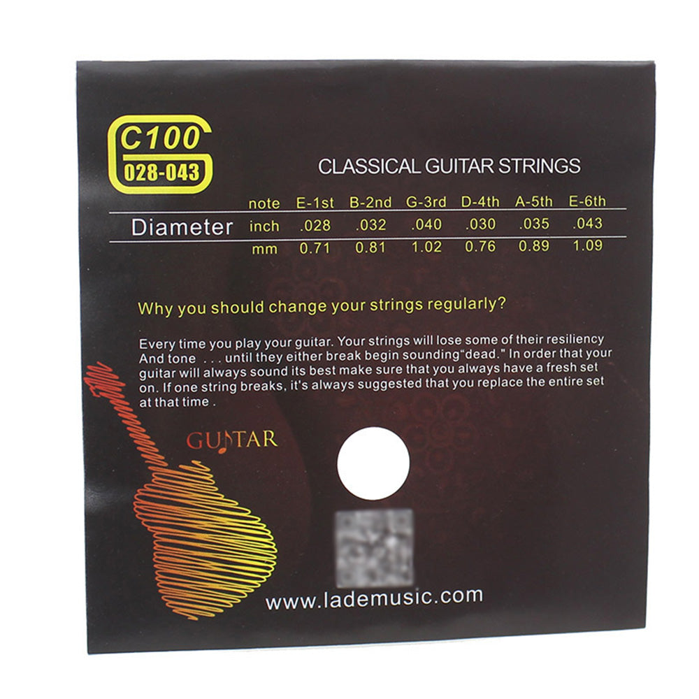 6 Pcs Classical Guitar Strings Nylon Guitar Wire Strings Classic Guitar Rope String Guitar Accessories Musical Instrument Parts