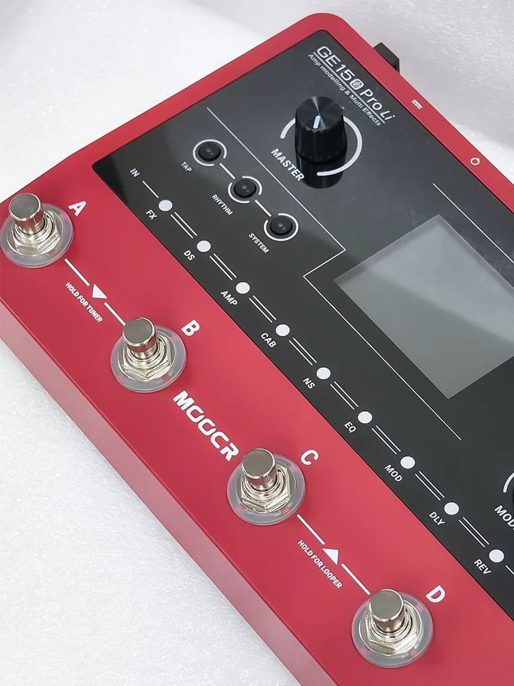 MOOER GE150 Guitar Pedal Multi-effects Amp OTG  Looper 151 Effects Tap Tempo Guitar Accessories