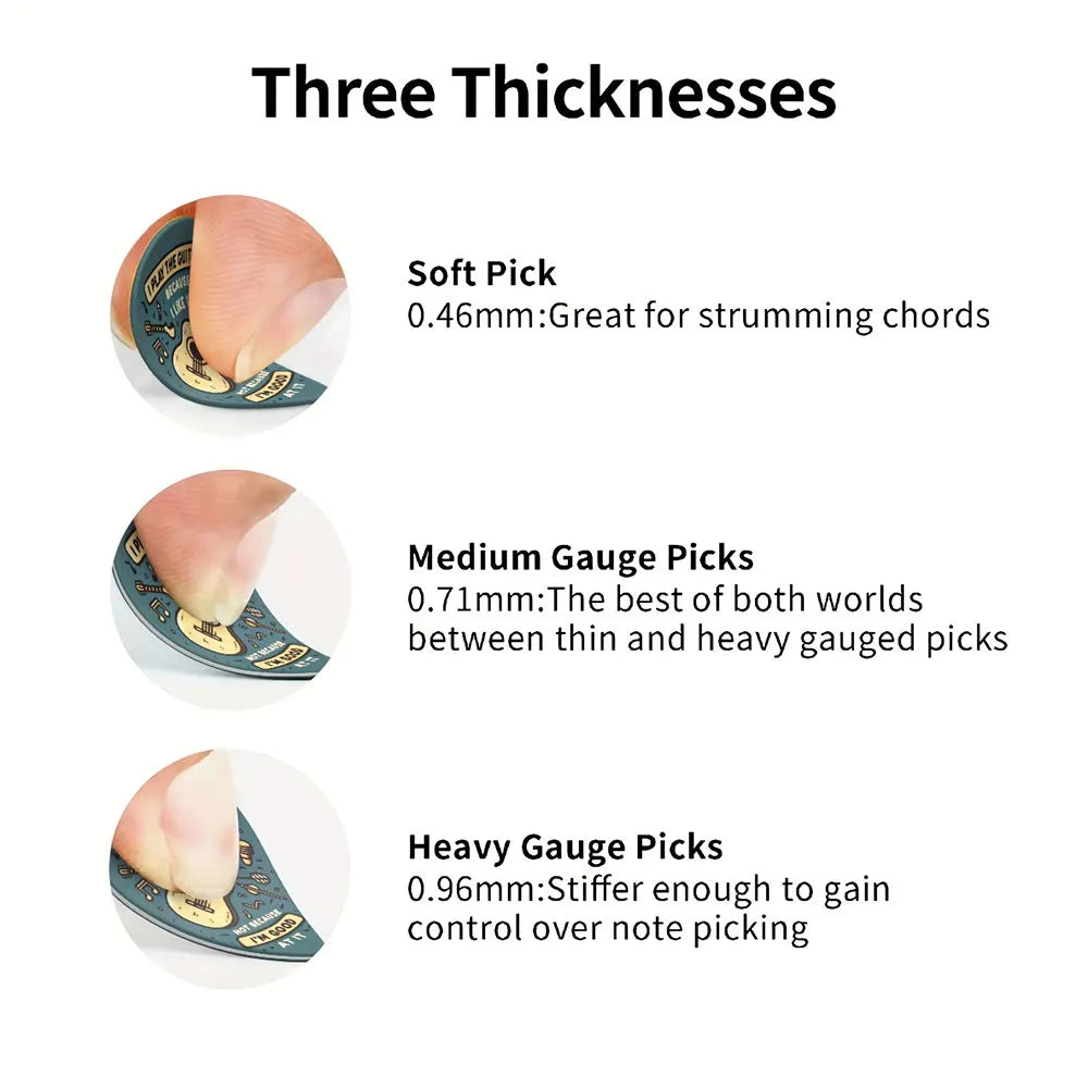 10PCS Guitar Picks 1mm Painted Design for Bass Electric Acoustic Guitar Ukulele Music Gifts