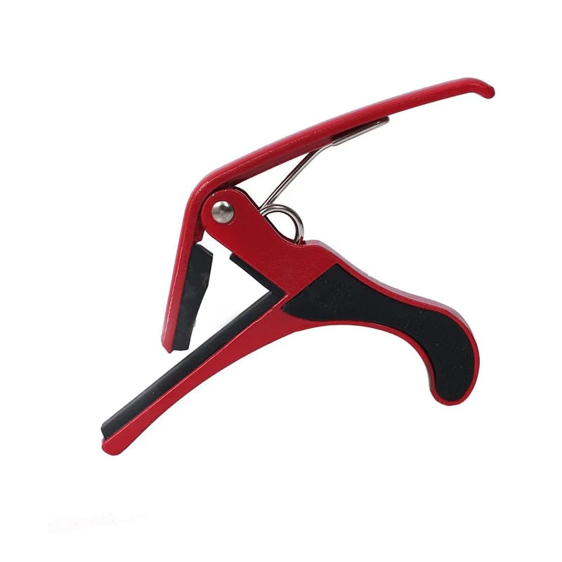 Miwayer 1PC Metal Guitar Big Capo with Silicone Pad - 5 Colors, Quick Change, Steel Springs,  No Fret Buzz
