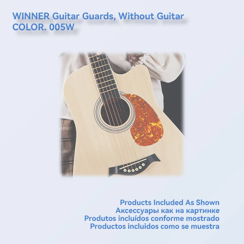 1 Piece Professional Folk Acoustic Guitar Pickguard Thicknesses 0.5 mm Self-adhesive Pick Guard Sticker, Guitar Accessories