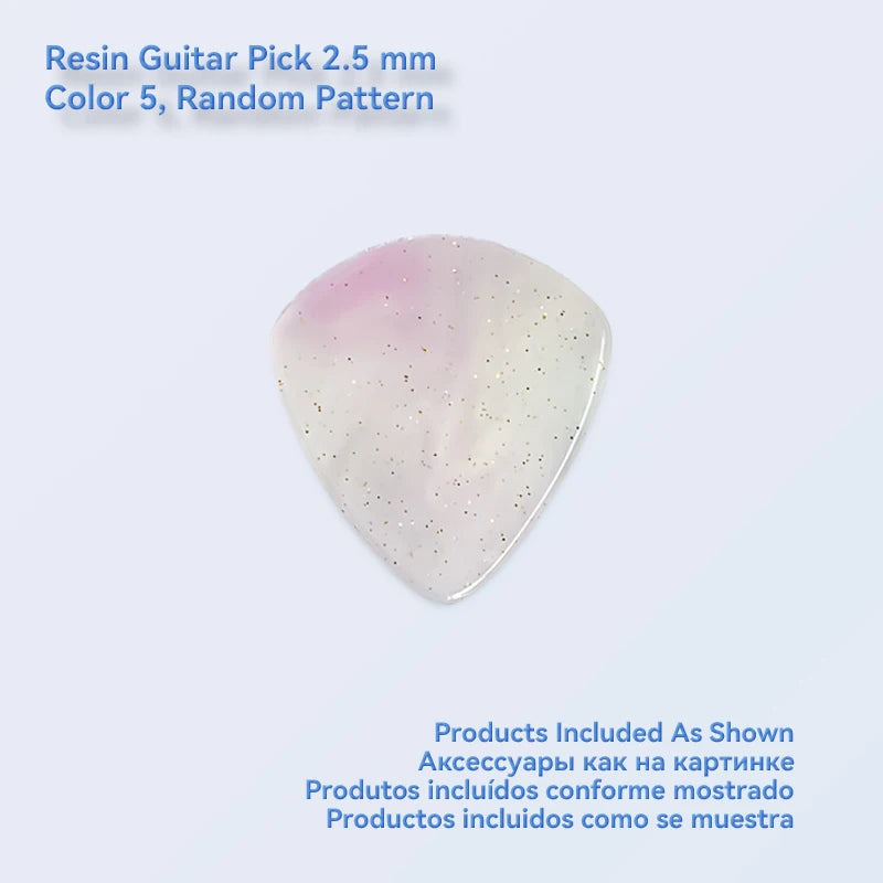 1pc/3pcs Guitar Pick 2.0/2.5 mm Resin Guitar Picks Multiple Colors Marble Pattern, Guitar Accessories