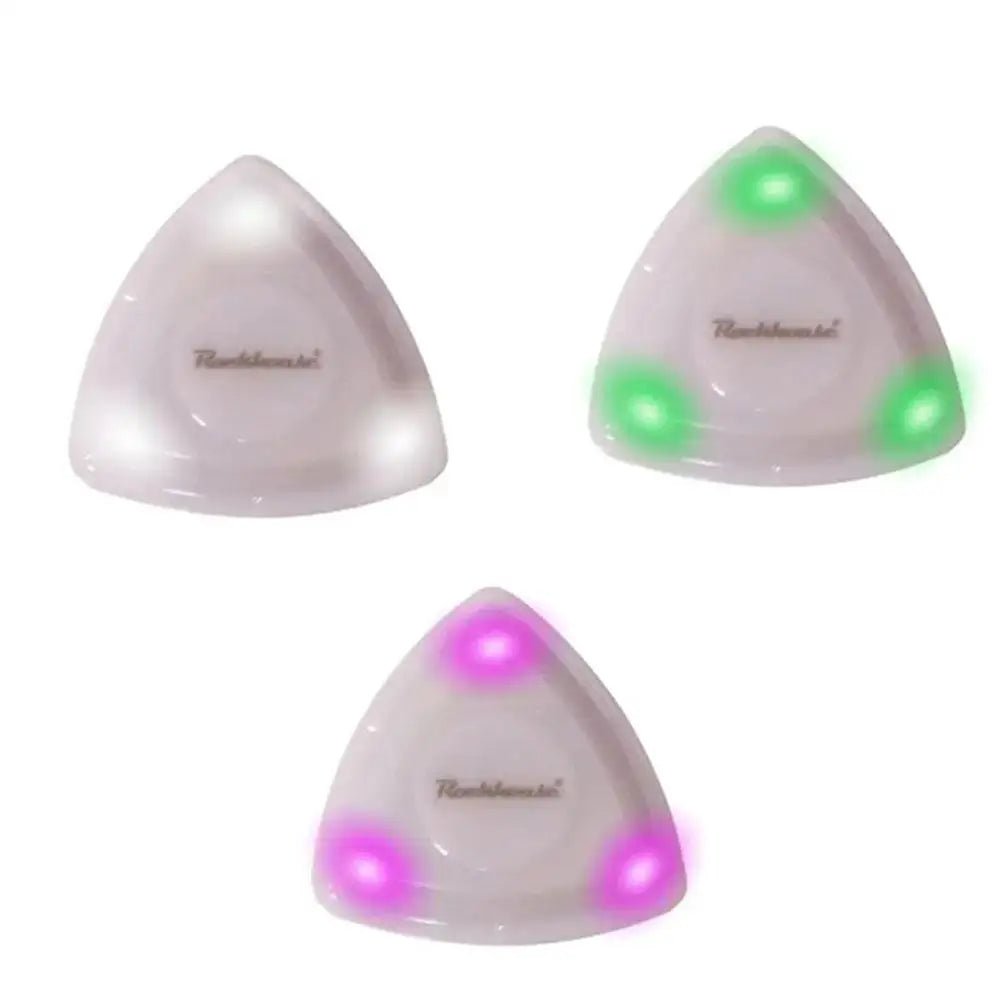 LED Glowing Guitar Pick Plastic Personalized Guitar Paddles Luminous Pick Musical Stringed Instrument Glowing Plectrum
