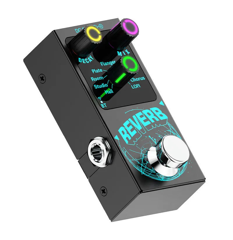 Digital Reverb Guitar Pedal - 9 Unique Reverb Effects Guitar  Effects Pedal  Effect Attenuation/Mix Knob Multifunctional