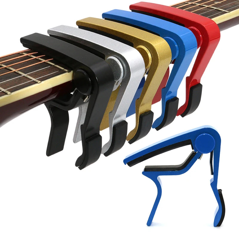 1PC Guitar Capo Aluminum Metal Guitar Clamp Capo Clamp Universal for String Instrument Multifunction Capo Guitar Accessories TMZ