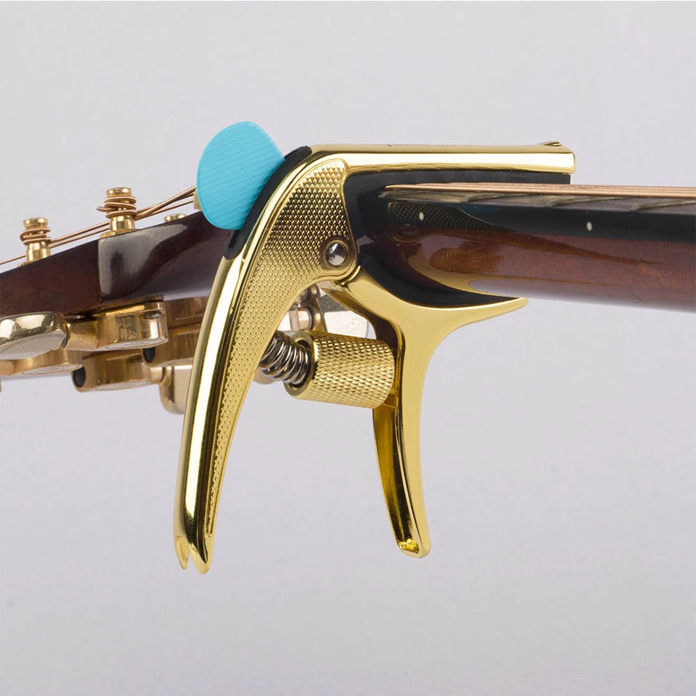 JOYO Guitto Series GGC-02 Guitar Capo Zinc Alloy Made Metal Capo Acoustic Guitar Ukulele Tuning Clamp with Hidden Pick