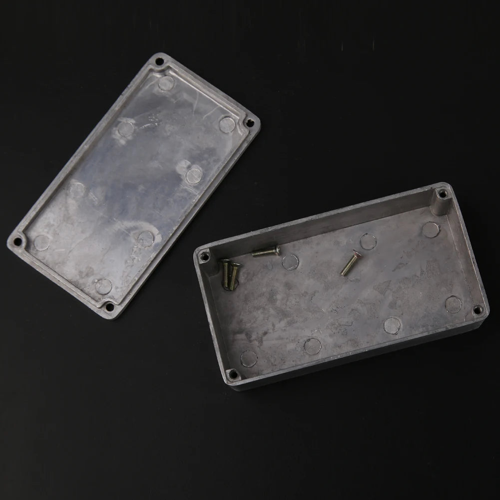 1590B Guitar Effects Enclosure with Screws Aluminum Effects Pedal Enclosure Replacement Durable Musical Instrument Kit