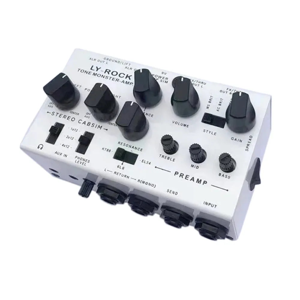 LY-ROCK SIMPLE DI Box Effect Pedal Electric Guitar Audio Workstation, Preamp Simulator Professional Effect Pedal, True Bypass