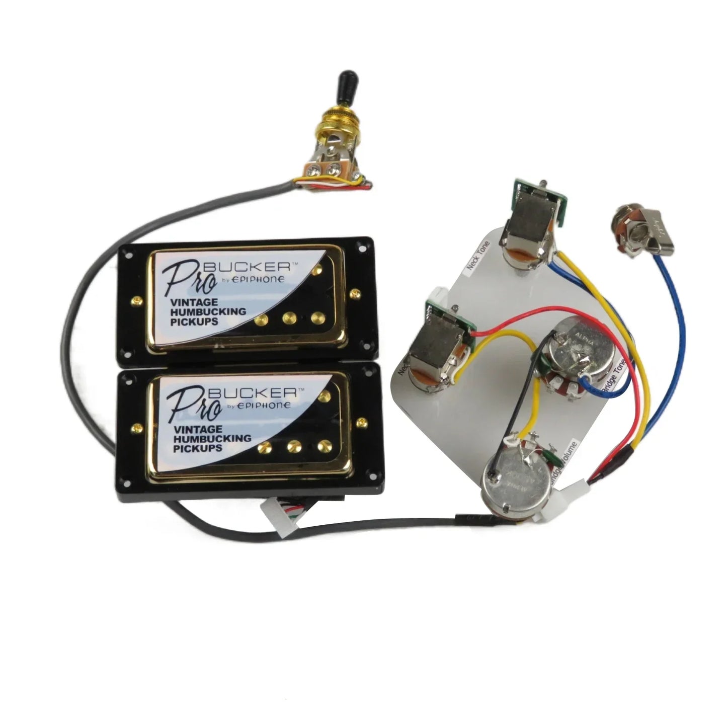 Guitar Pickups Alnico 5 ProBucker Humbucker Pickups Push/Pull Wiring Harness set