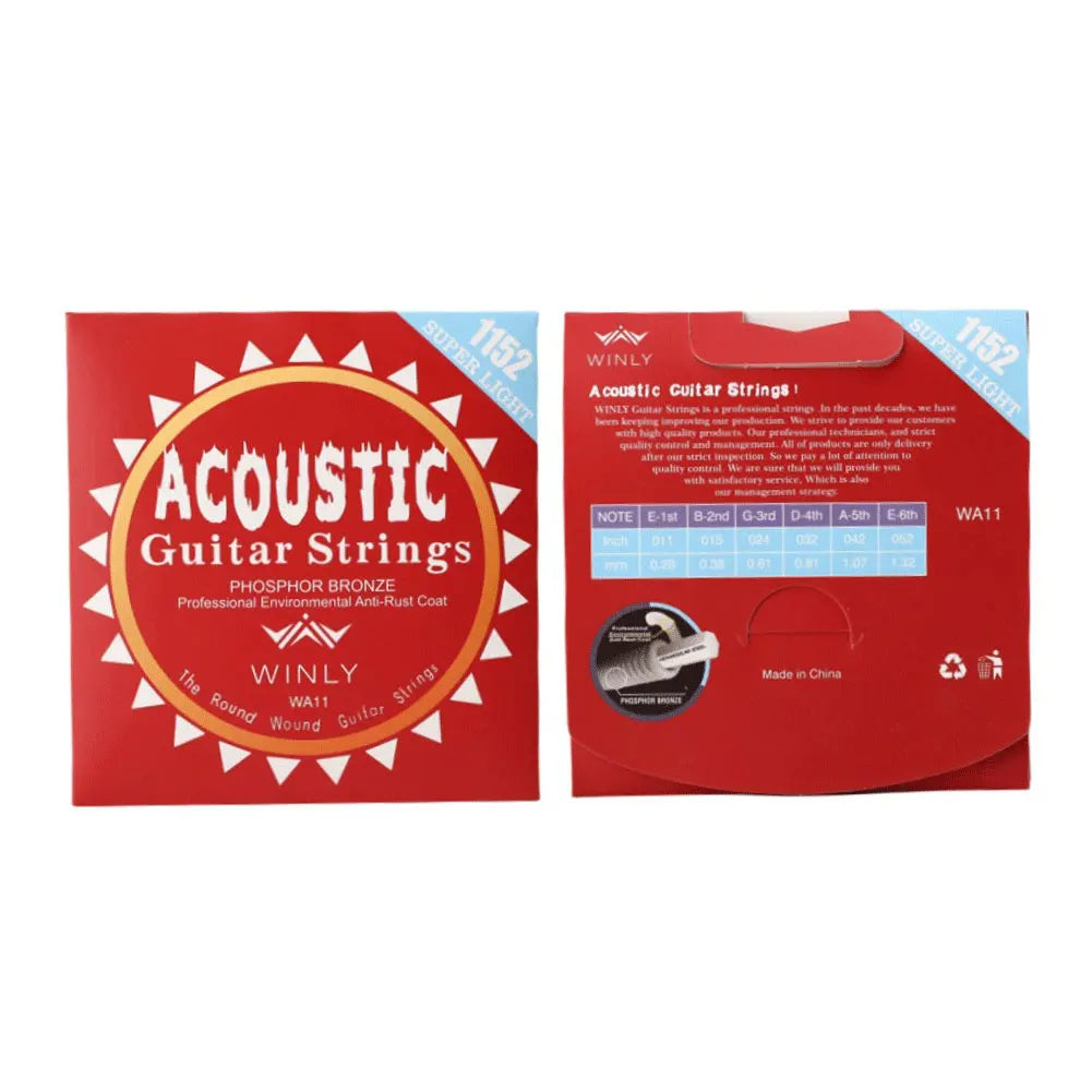Acoustic Guitar Strings Steel Core Phosphor Bronze Strings Classical Guitar Strings for Guitar Professionals