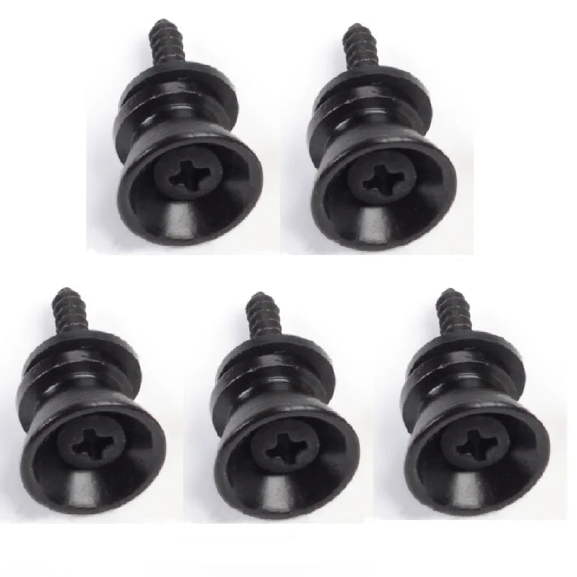 1/2/3/5 Pieces Metal Guitar Strap Lock Button with Mounting Screw for Acoustic / Classical / Electric Guitar Ukulele