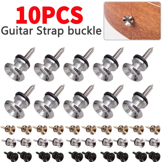 Guitar Strap Lock Metal Guitar Pegs for Guitar Bass Acoustic Guitar Ukulele Electric Guitar Strap Locks Strap Button Lock Pins