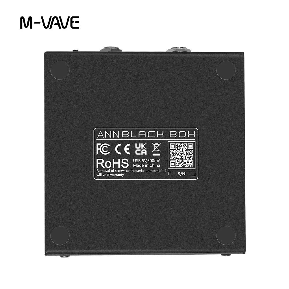 M-VAVE Black Box Effect Pedals Guitar / Bass AMP Modeler Multi Effects Processor Rechargeable for Electric Guitar Bass
