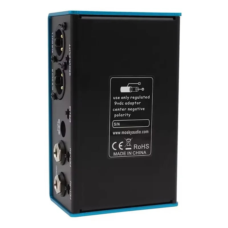 Mosky Bright Flame Multi Guitar Amp Simulator Pedal,Stereo Cabinet Sim Box,Preamp DI Box Effect Pedal