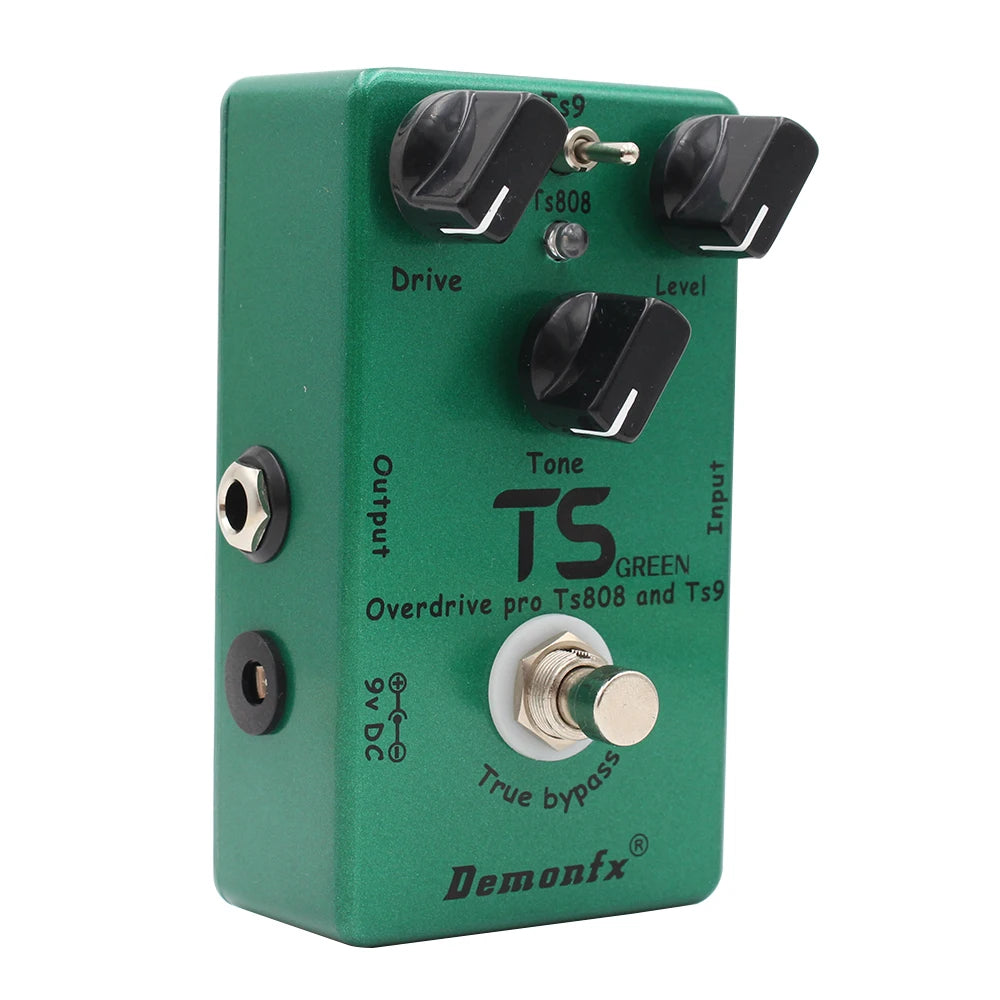 Demon fx United together the classic TS9 and TS808, Perfect Upgraded overdrive, 2 in 1, TS Overdrive