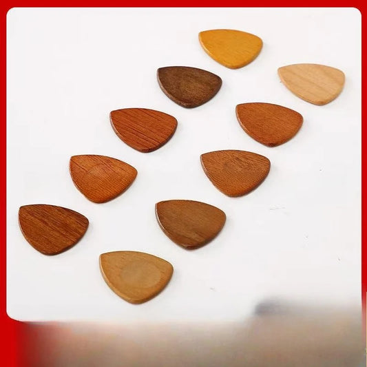 Solid Wood Guitar Picks, Folk Wooden Guitar Spring Pieces, Universal Instrument Accessories